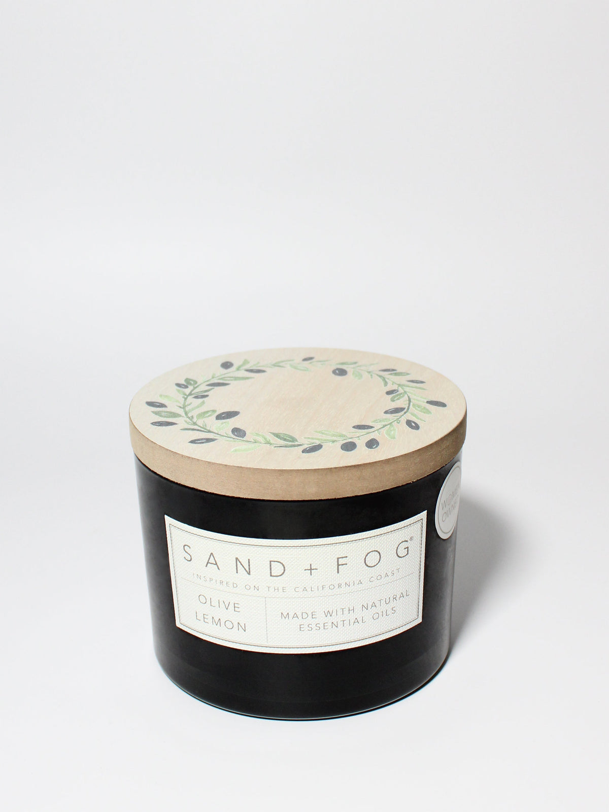 Olive Lemon Cozy 12 oz scented candle