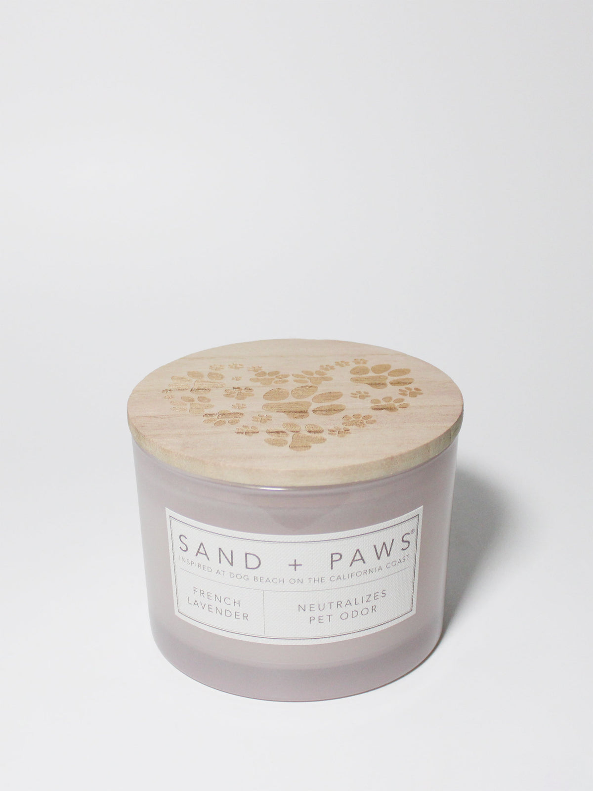 Sand + Paws French Lavender Cozy 12 oz scented candle