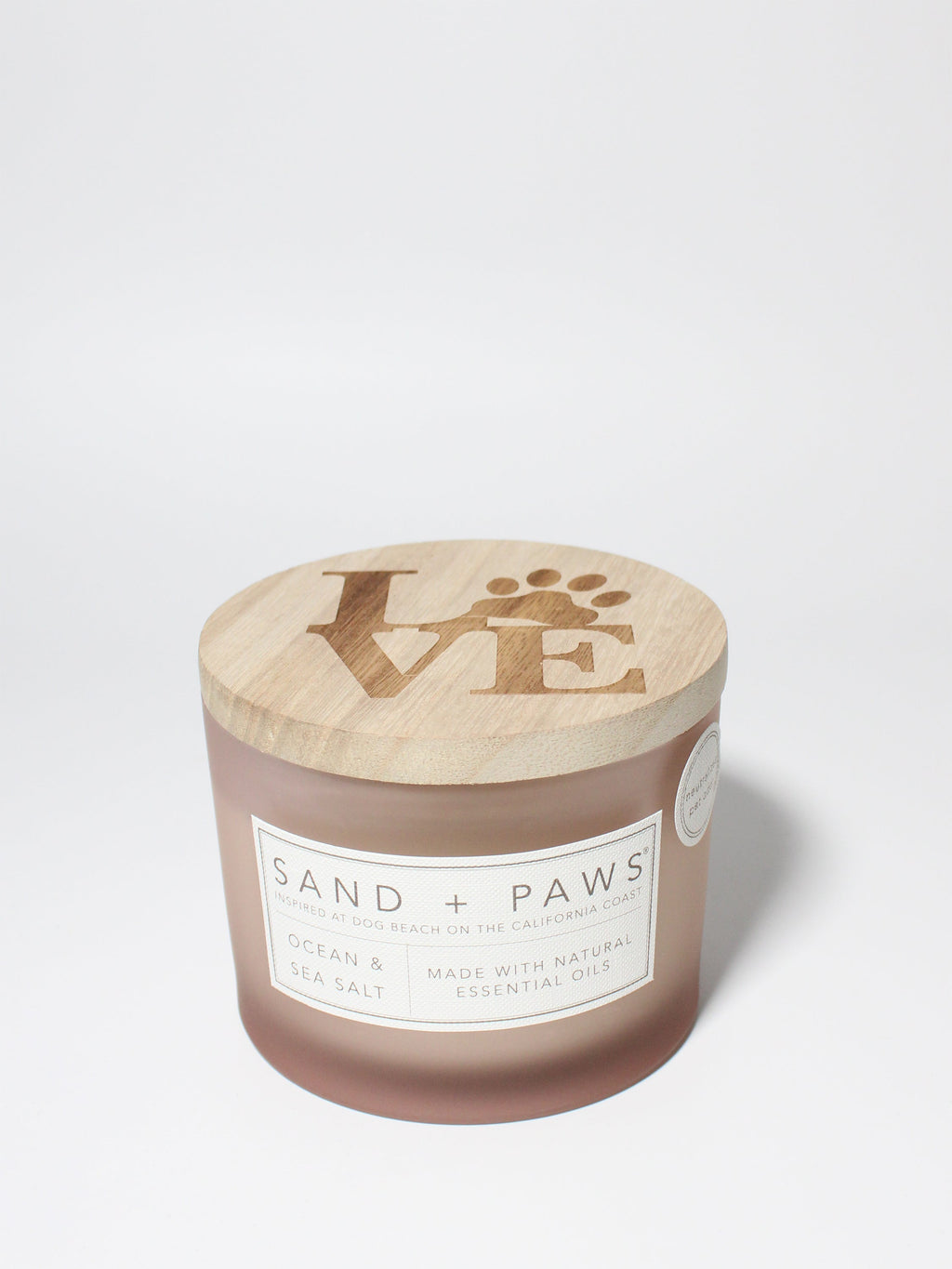 Sand + Paws Ocean & Sea Salt Cozy 12 oz scented candle