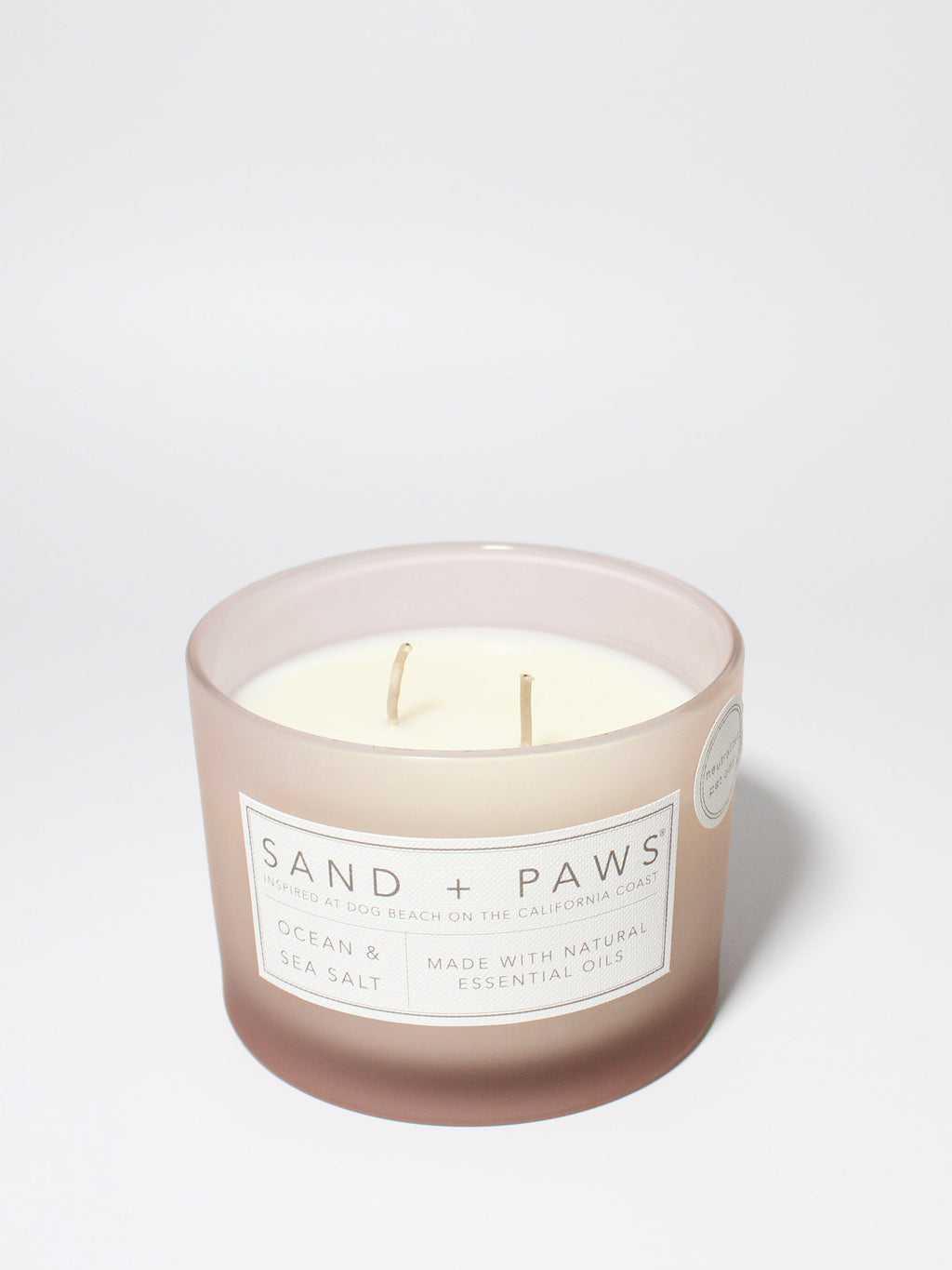 Sand + Paws Ocean & Sea Salt Cozy 12 oz scented candle