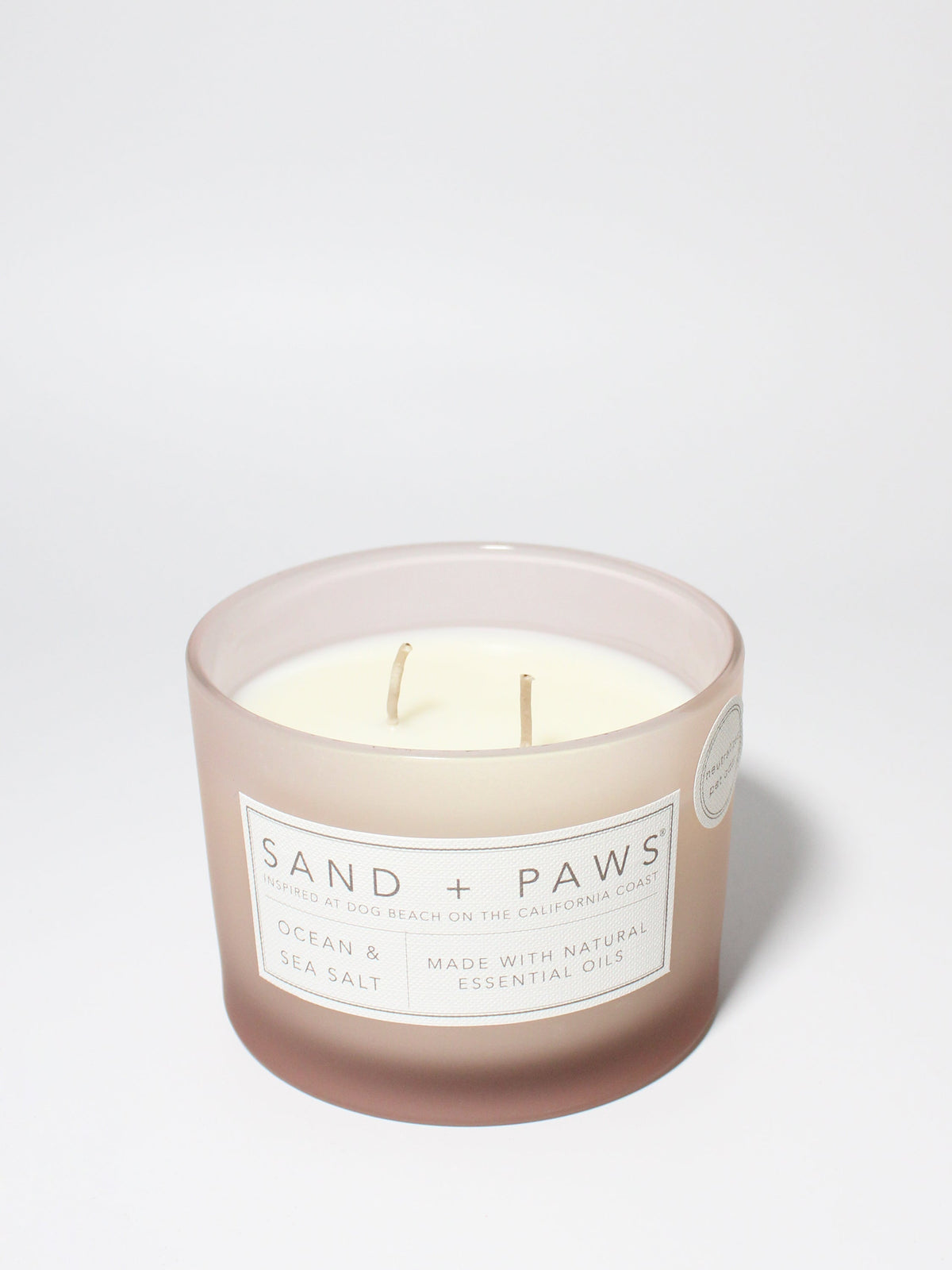 Sand + Paws Ocean & Sea Salt Cozy 12 oz scented candle