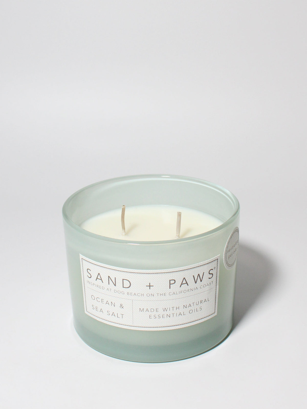 Sand + Paws Ocean & Sea Salt Cozy 12 oz scented candle