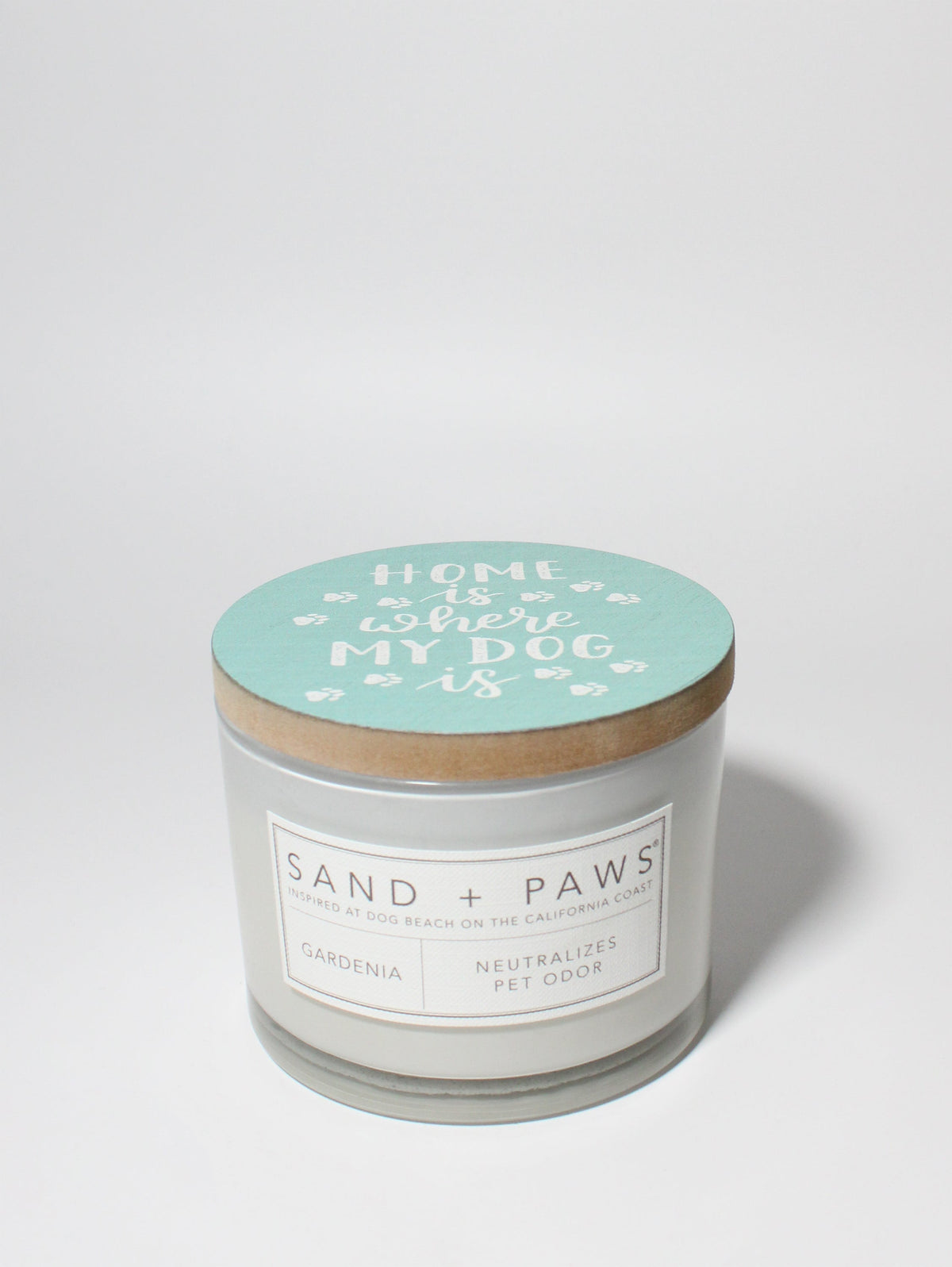 Sand + Paws Gardenia Cozy 12 oz scented candle