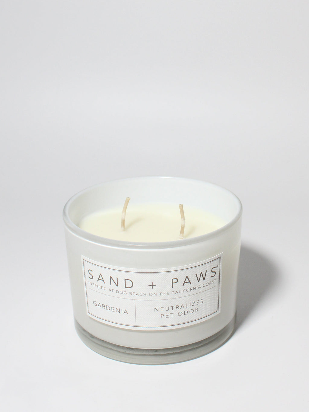 Sand + Paws Gardenia Cozy 12 oz scented candle