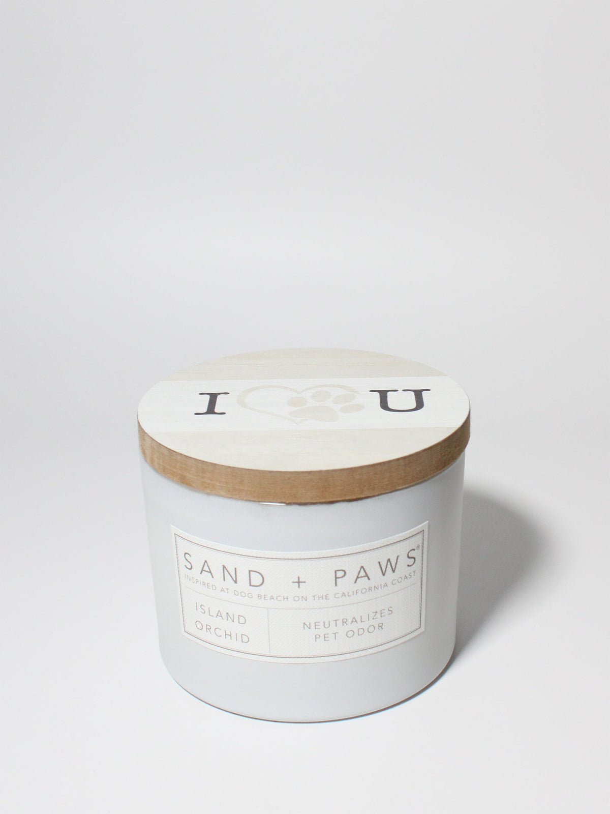Sand + Paws Island Orchid Cozy 12 oz scented candle