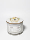 Sand + Paws Mango Tangerine Cozy 12 oz scented candle