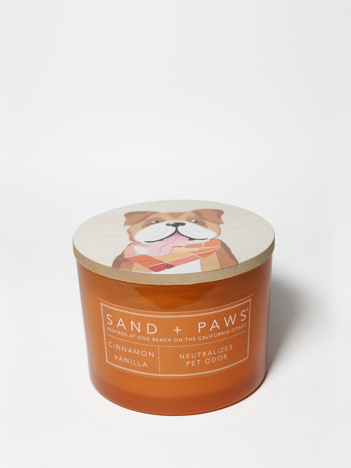 Sand + Paws Cinnamon Vanilla Cozy 12 oz scented candle