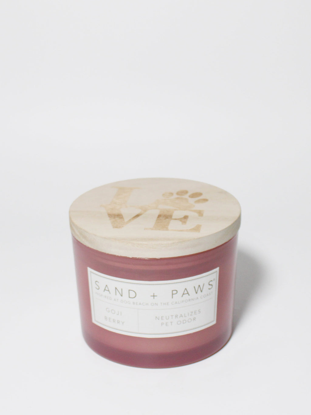 Sand + Paws Goji Berry Cozy 12 oz scented candle