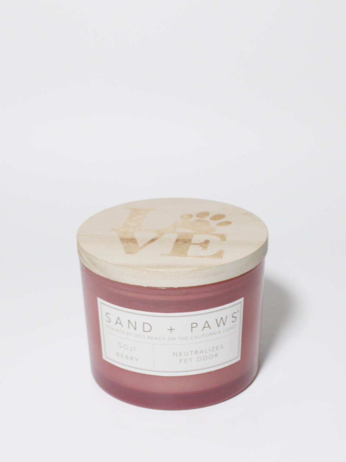 Sand + Paws Goji Berry Cozy 12 oz scented candle
