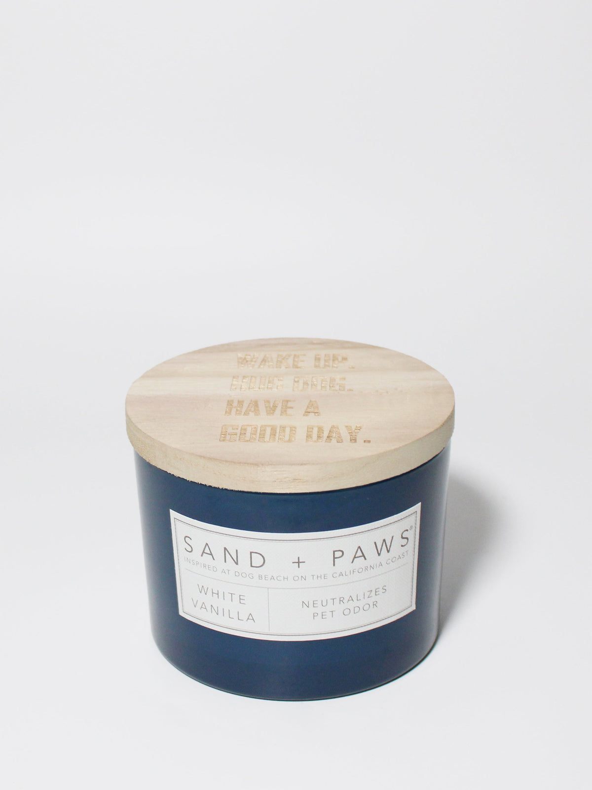 Sand + Paws White Vanilla Cozy 12 oz scented candle
