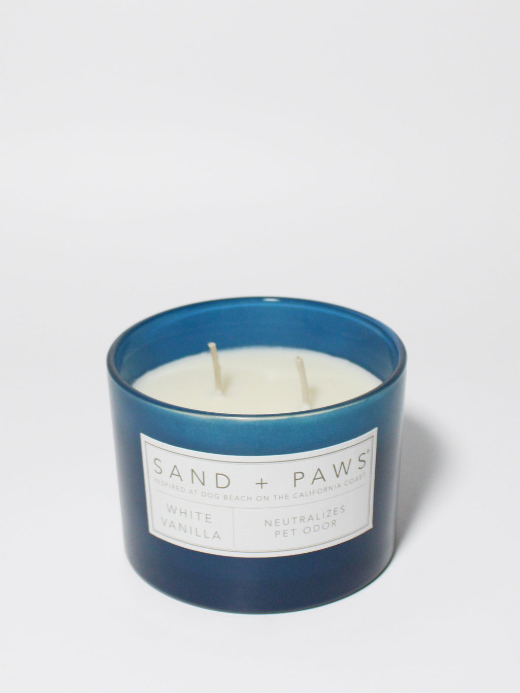 Sand + Paws White Vanilla Cozy 12 oz scented candle