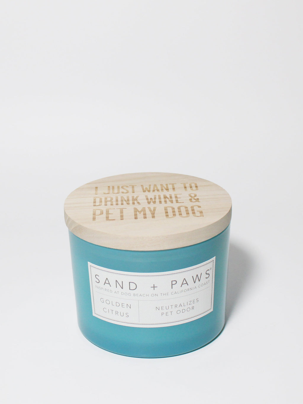 Sand + Paws Golden Citrus Cozy 12 oz scented candle
