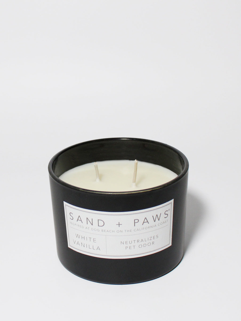 Sand + Paws White Vanilla Cozy 12 oz scented candle