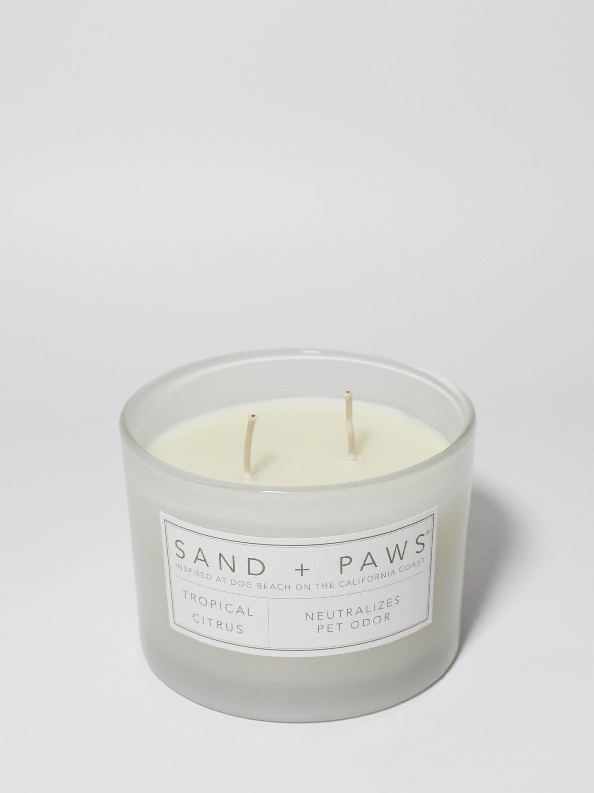 Sand + Paws Tropical Citrus Cozy 12 oz scented candle