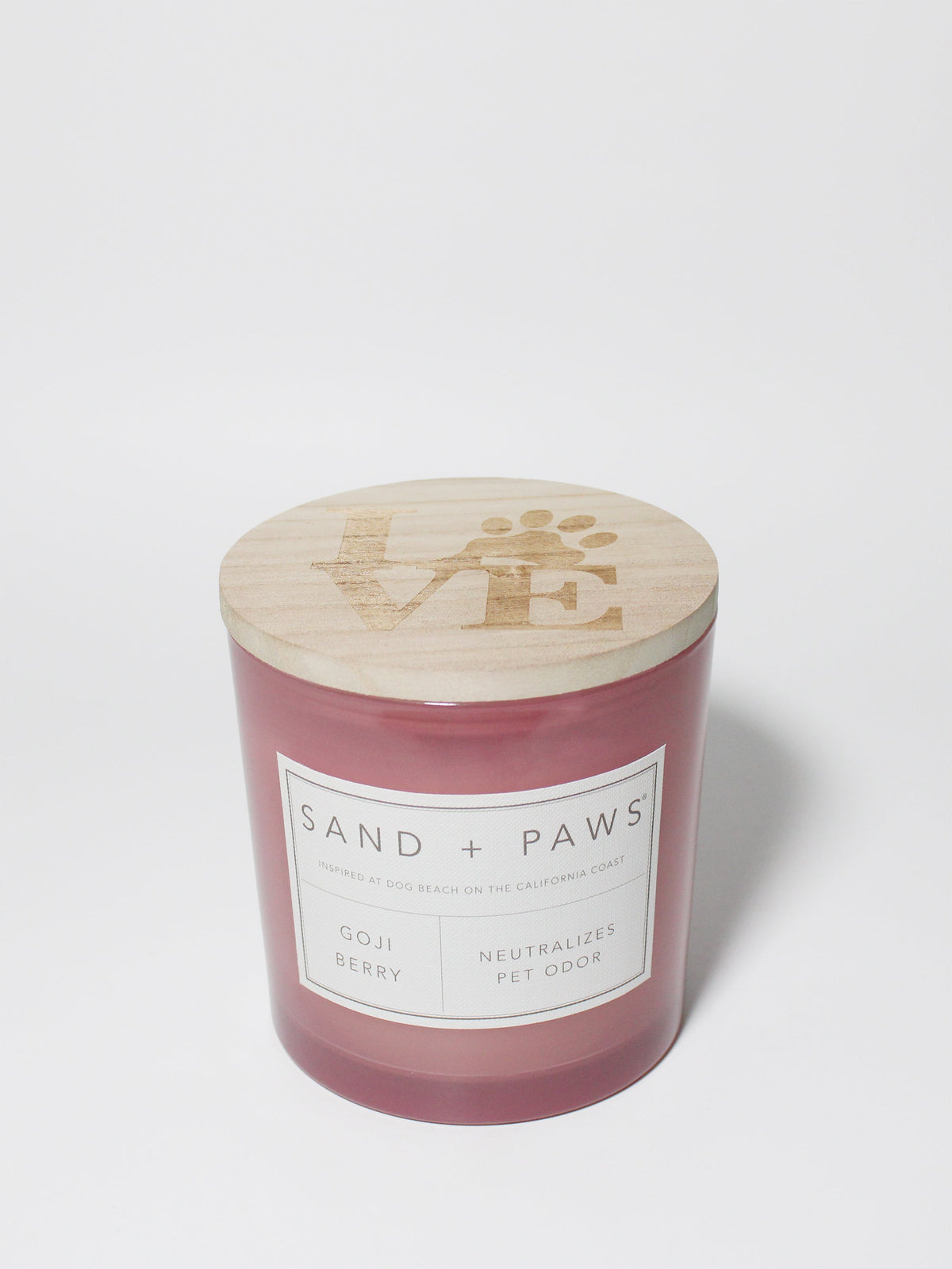 Sand + Paws Goji Berry Cozy 21 oz scented candle