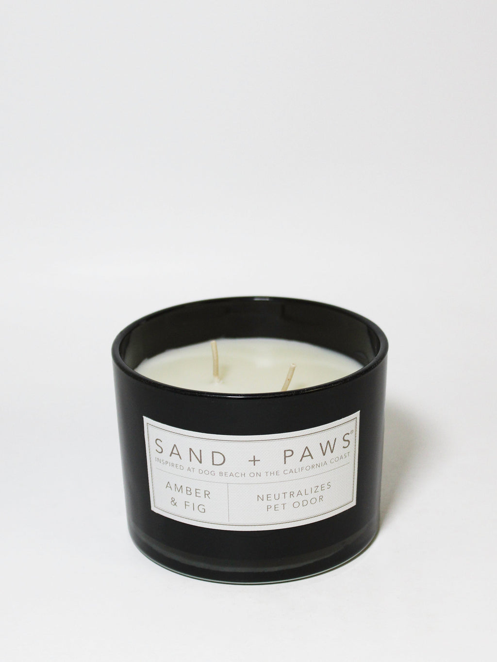 Sand + Paws Amber & Fig Cozy 12 oz scented candle