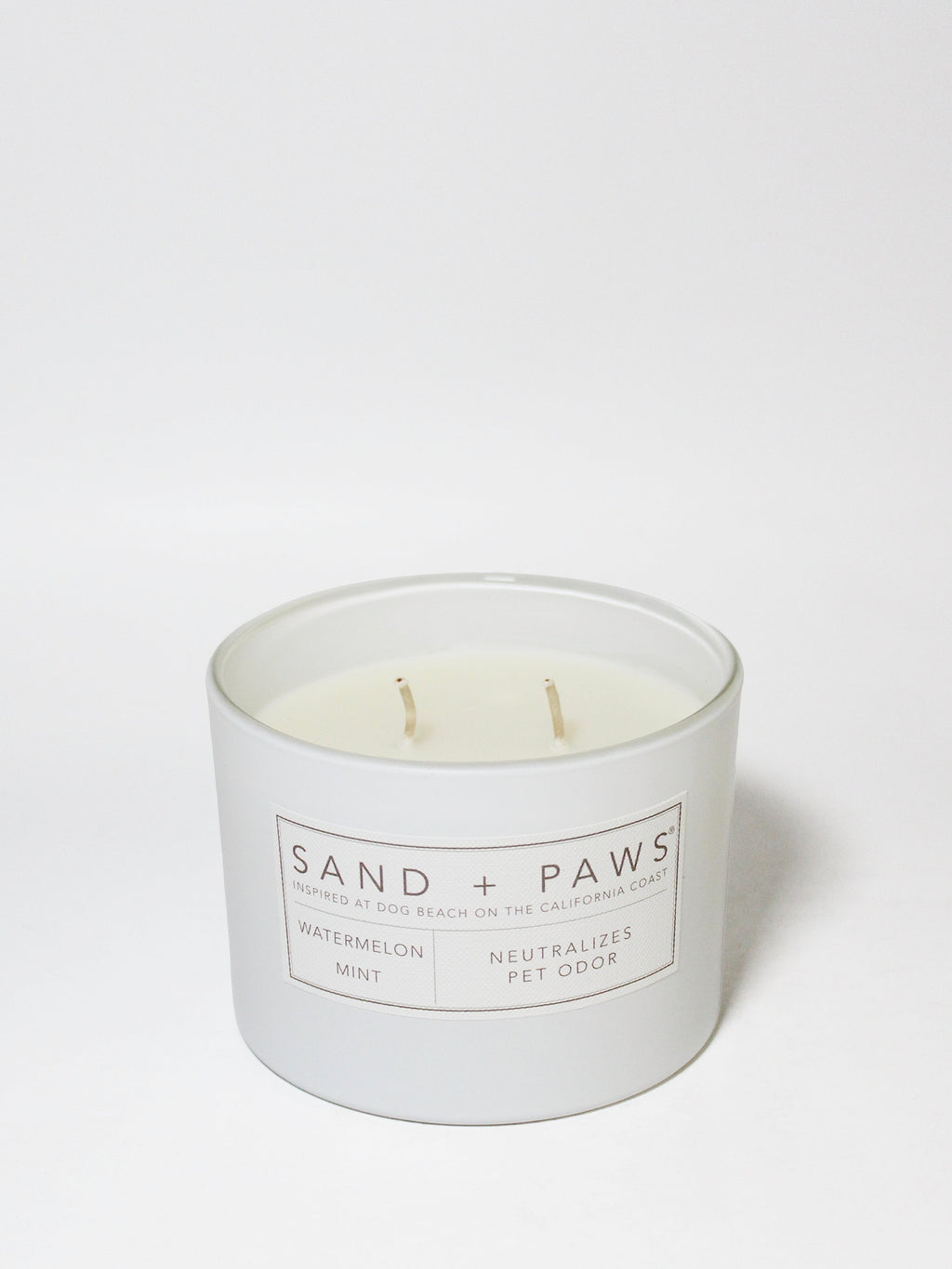 Sand + Paws Watermelon Mint Cozy 12 oz scented candle