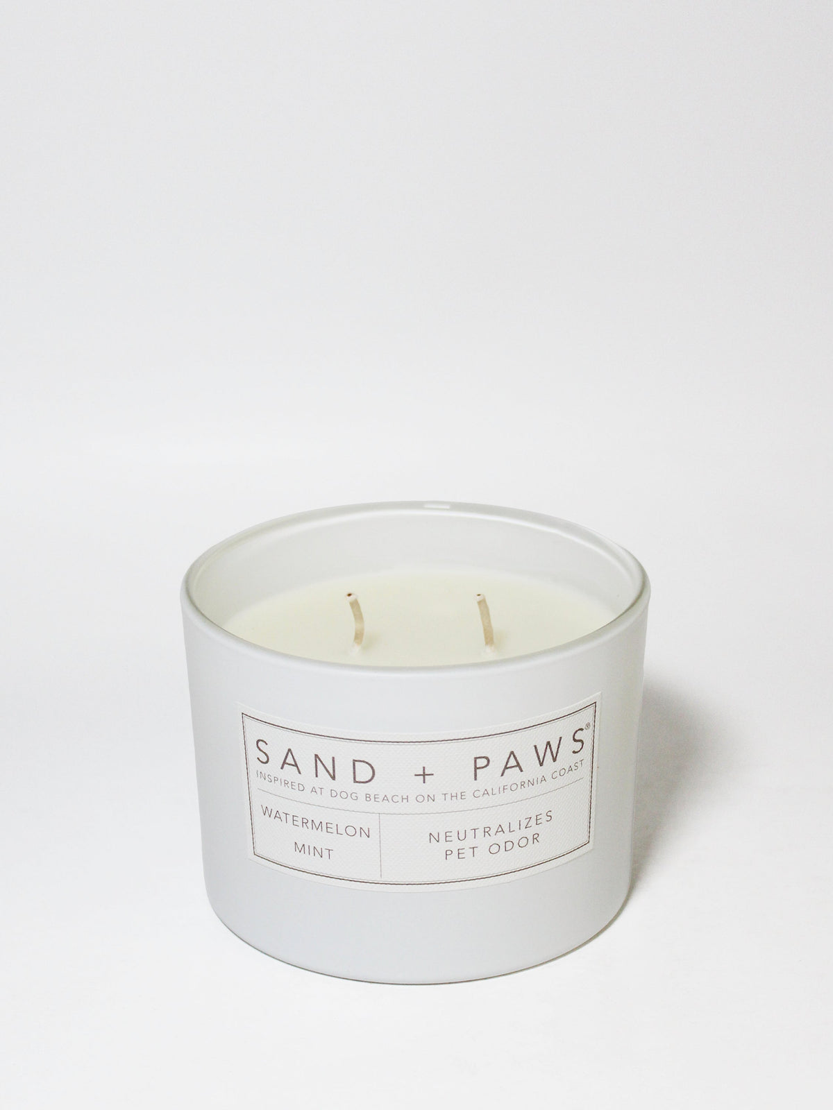 Sand + Paws Watermelon Mint Cozy 12 oz scented candle
