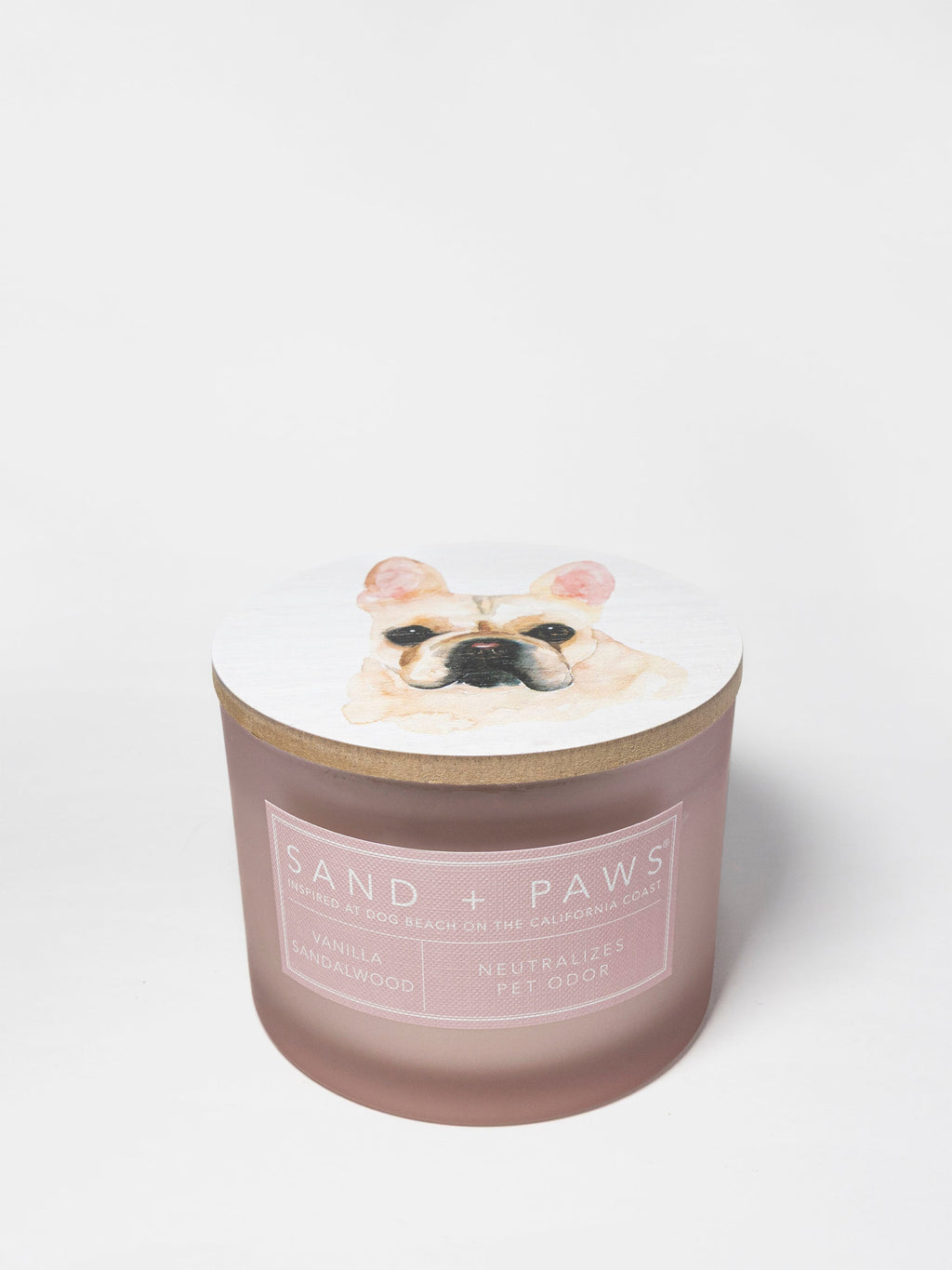 Sand + Paws Vanilla Sandalwood Cozy 12 oz scented candle