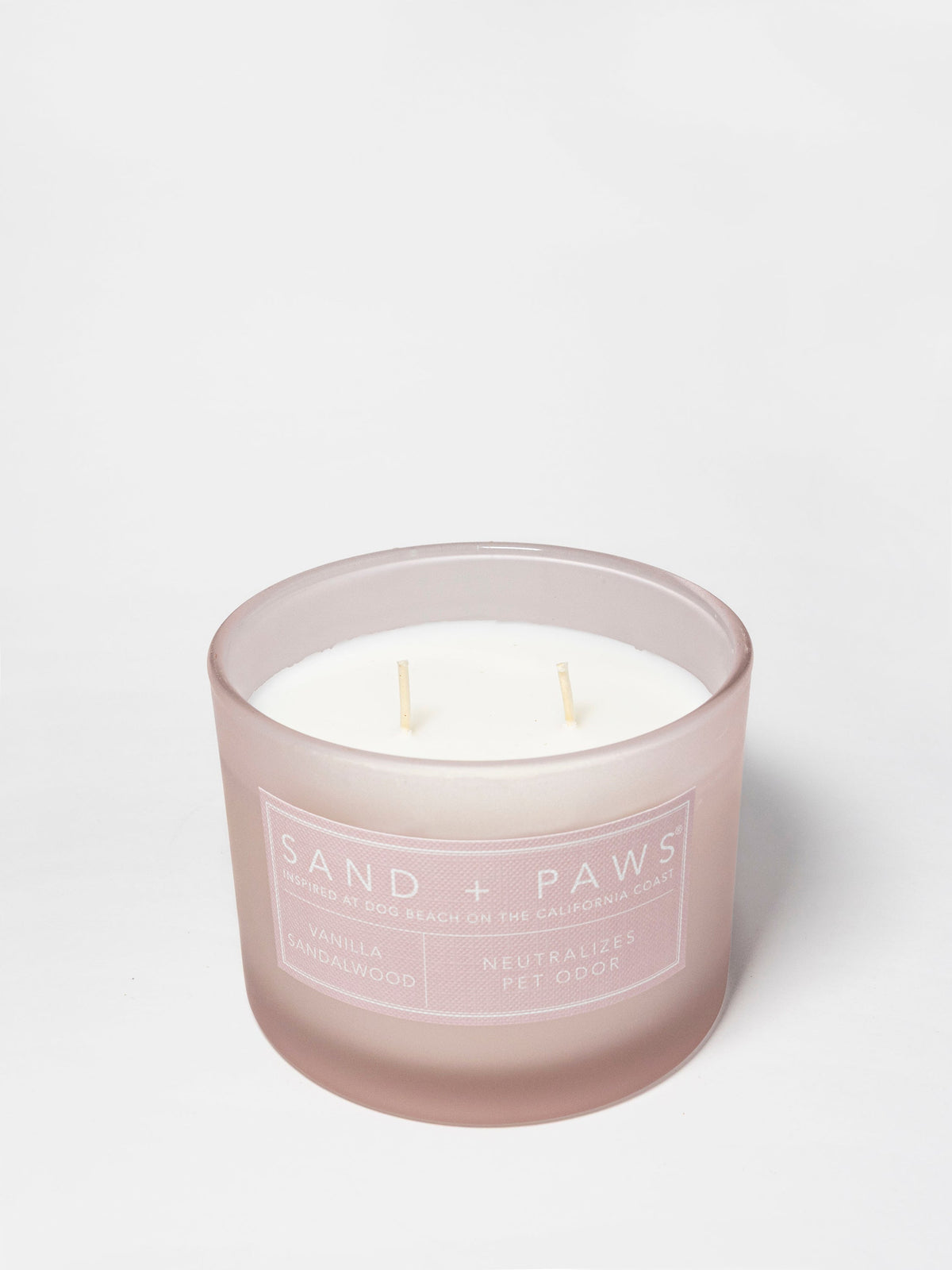 Sand + Paws Vanilla Sandalwood Cozy 12 oz scented candle