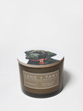 Sand + Paws Teakwood Cozy 12 oz scented candle