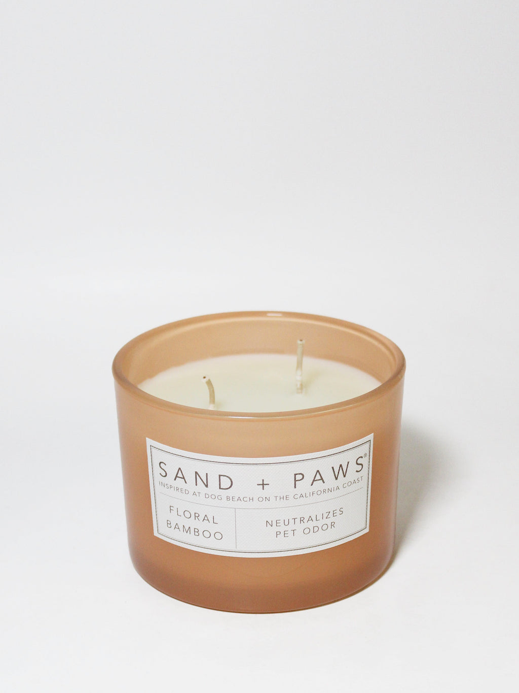 Sand + Paws Floral Bamboo Cozy 12 oz scented candle