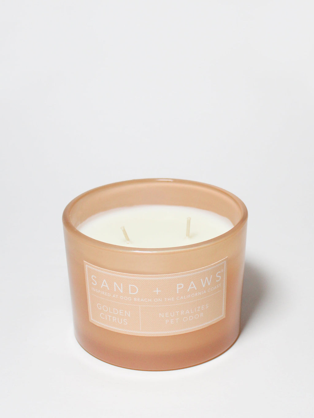 Sand + Paws Golden Citrus Cozy 12 oz scented candle