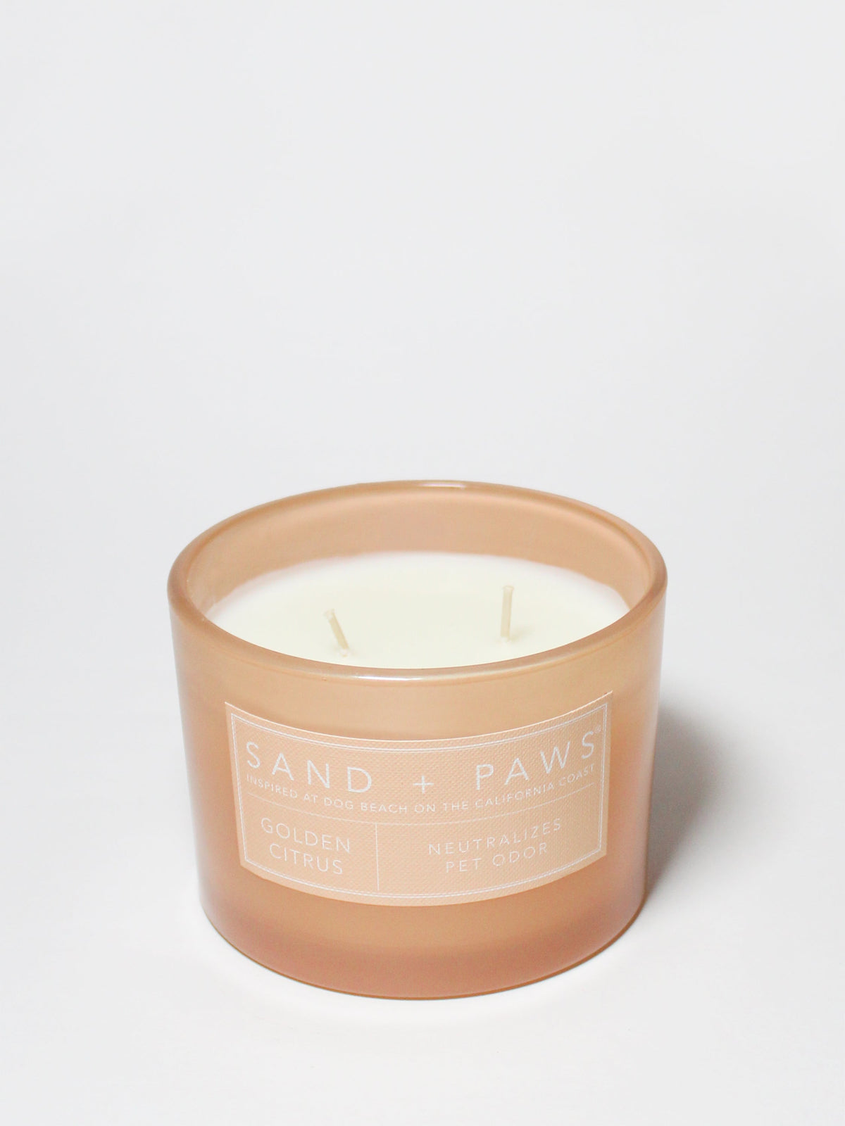 Sand + Paws Golden Citrus Cozy 12 oz scented candle