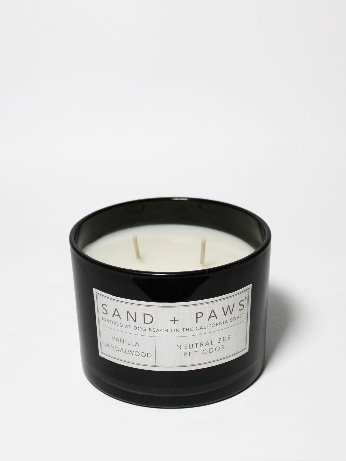 Sand + Paws Vanilla Sandalwood Cozy 12 oz scented candle
