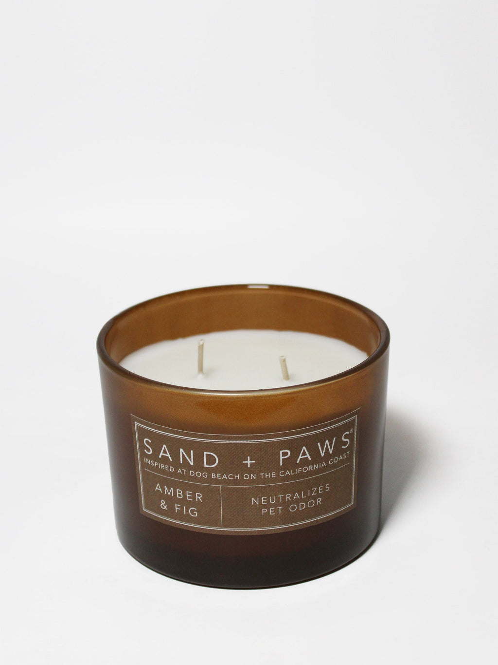 Sand + Paws Amber & Fig Cozy 12 oz scented candle