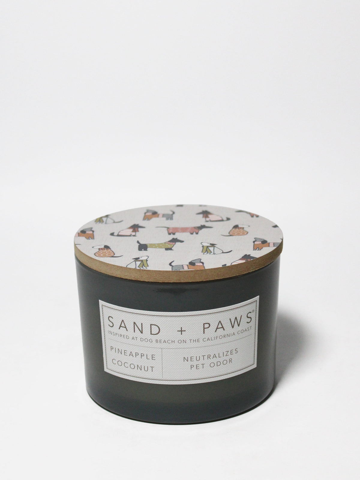 Sand + Paws Pineapple Coconut Cozy 12 oz scented candle