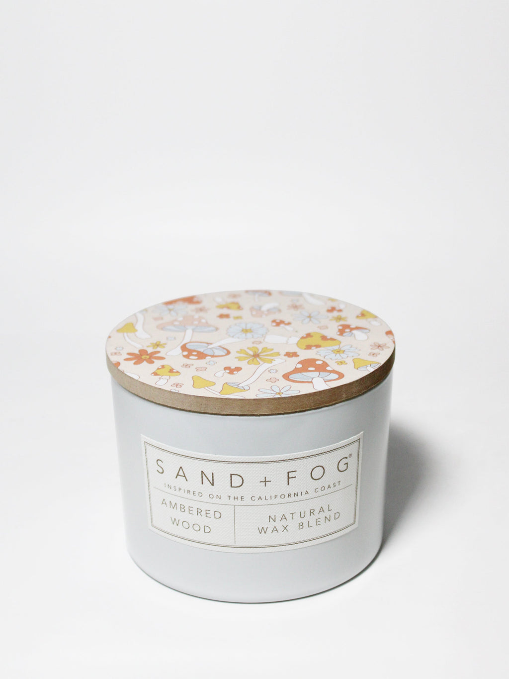 Ambered Wood Cozy 12 oz scented candle