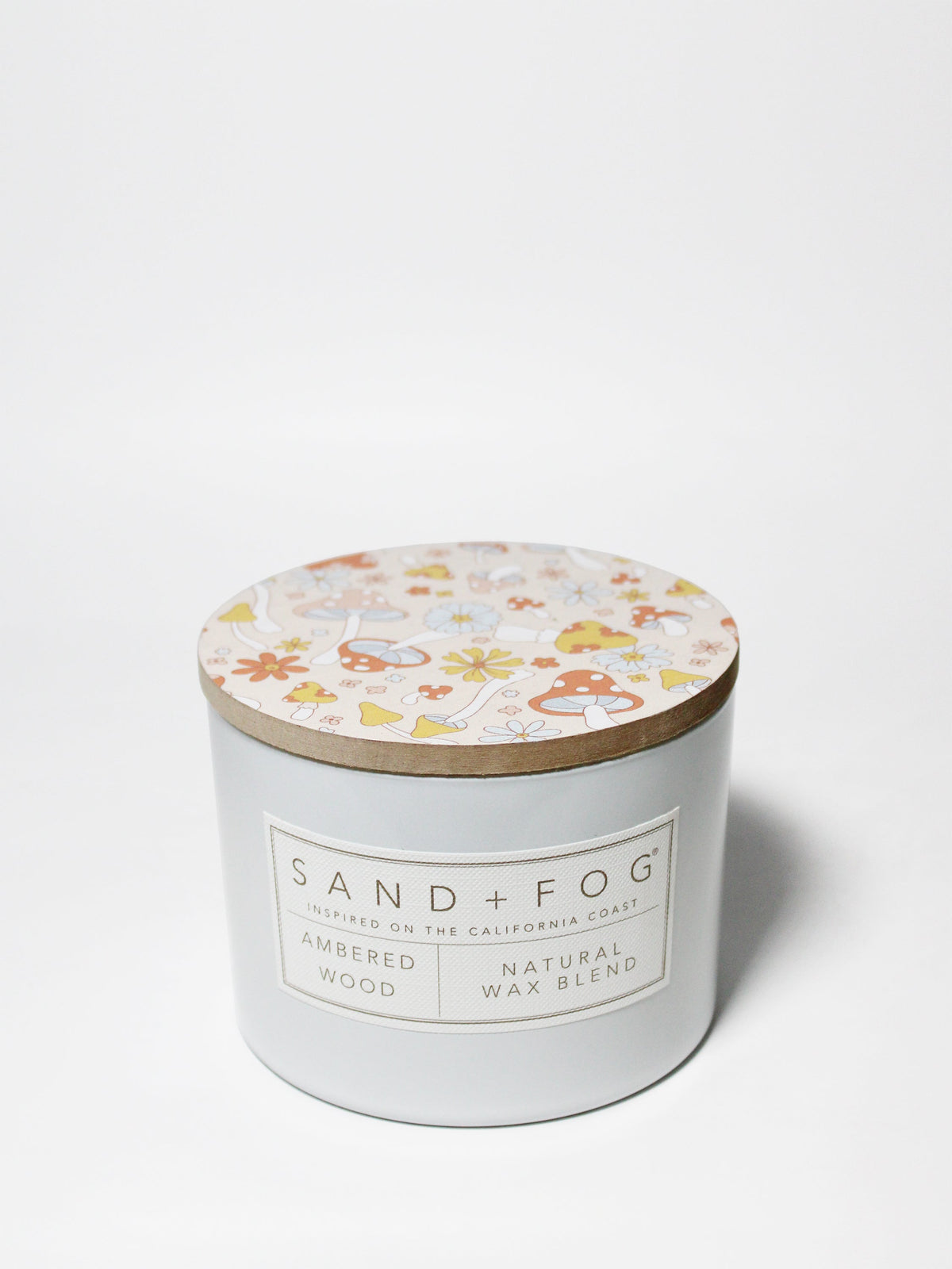 Ambered Wood Cozy 12 oz scented candle