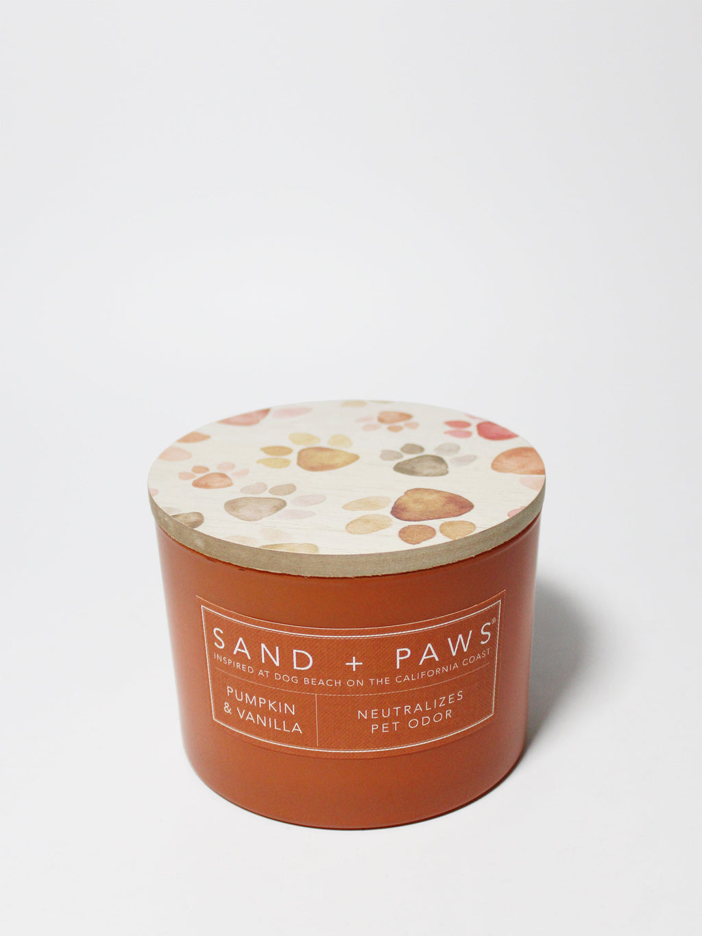 Sand + Paws Pumpkin & Vanilla Cozy 12 oz scented candle