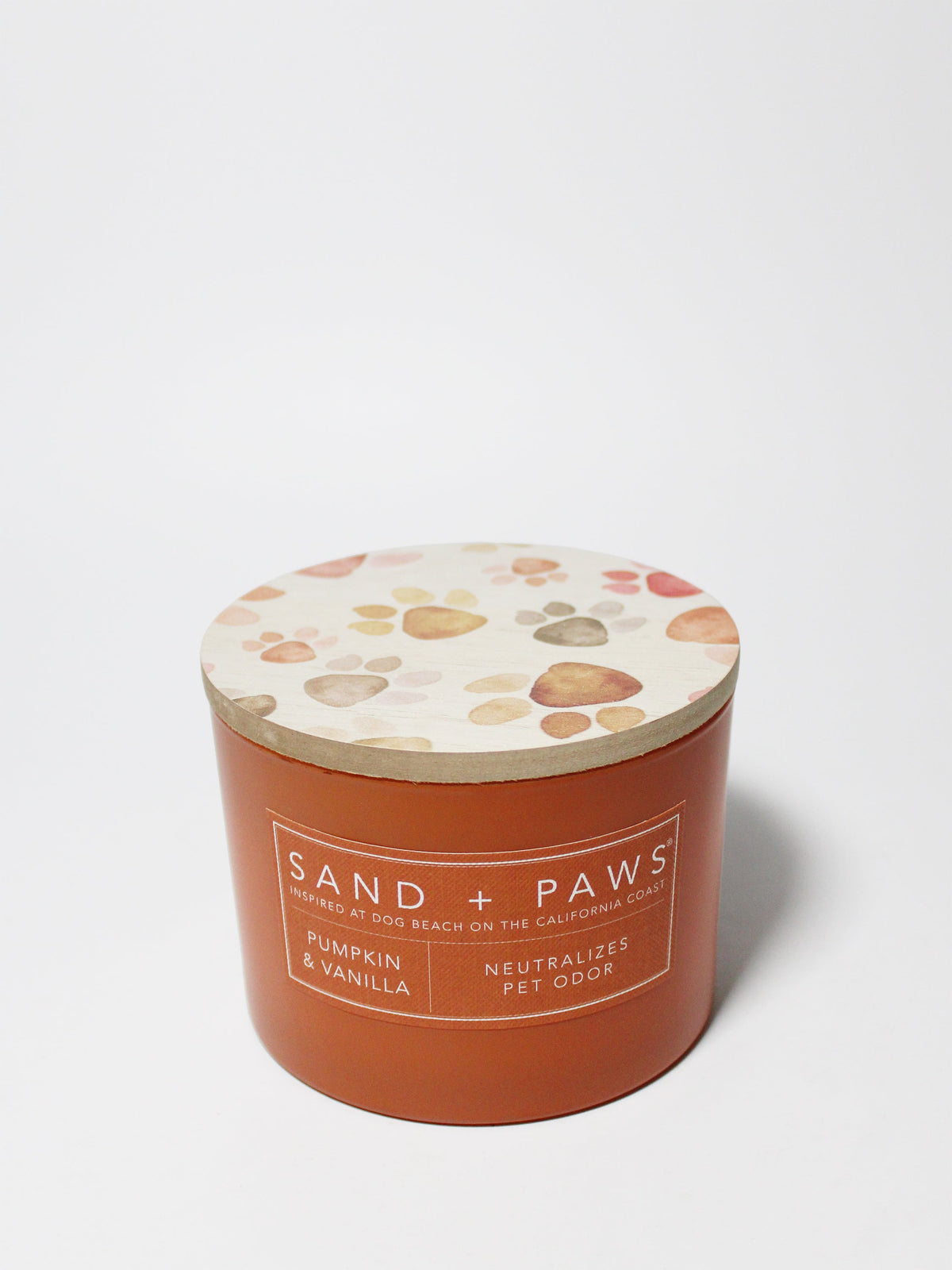 Sand + Paws Pumpkin & Vanilla Cozy 12 oz scented candle
