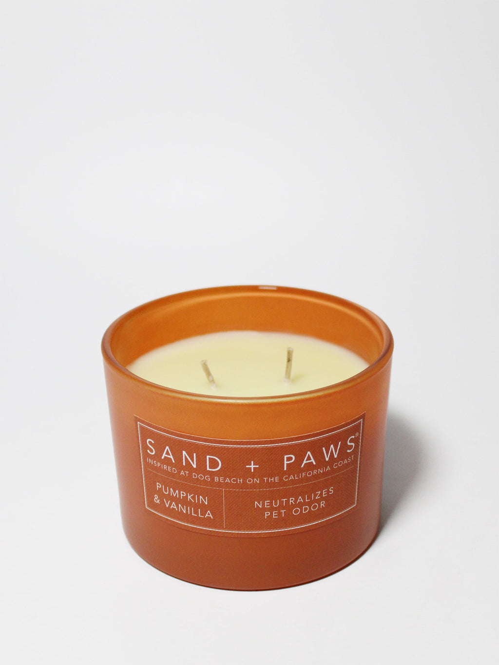 Sand + Paws Pumpkin & Vanilla Cozy 12 oz scented candle