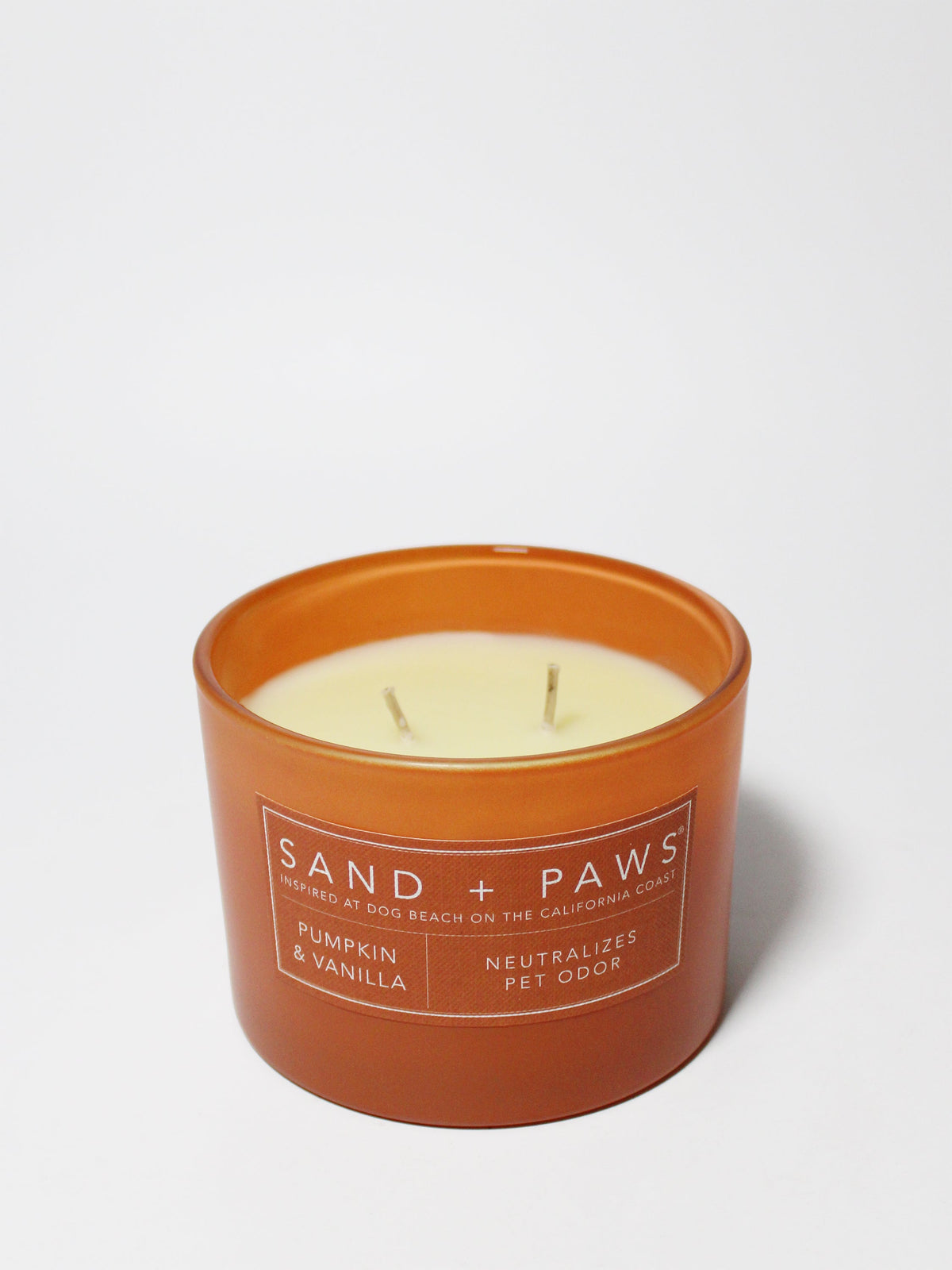 Sand + Paws Pumpkin & Vanilla Cozy 12 oz scented candle