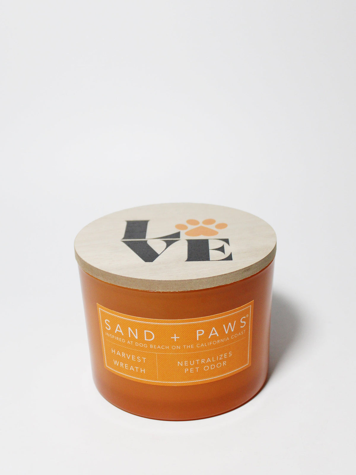 Sand + Paws Harvest Wreath Cozy 12 oz scented candle