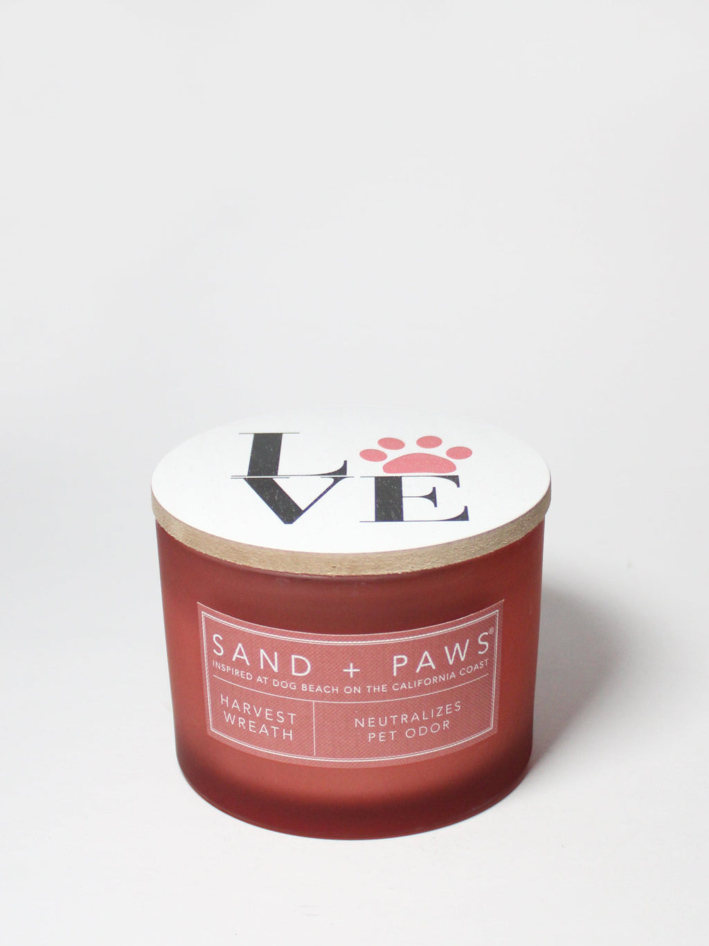 Sand + Paws Harvest Wreath Cozy 12 oz scented candle