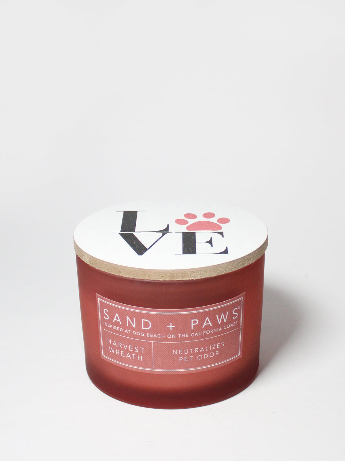 Sand + Paws Harvest Wreath Cozy 12 oz scented candle
