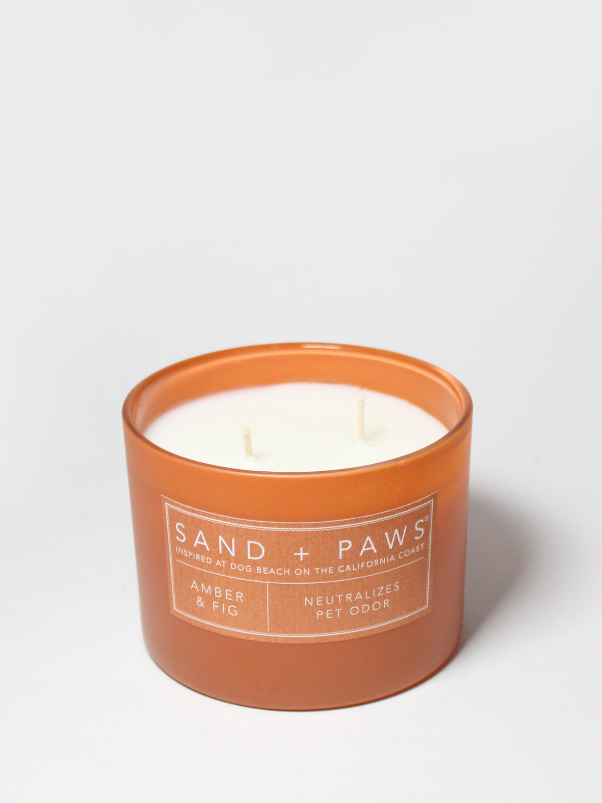 Sand + Paws Amber & Fig Cozy 12 oz scented candle