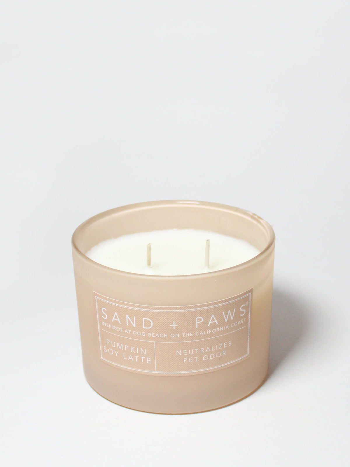 Sand + Paws Pumpkin Soy Latte Cozy 12 oz scented candle