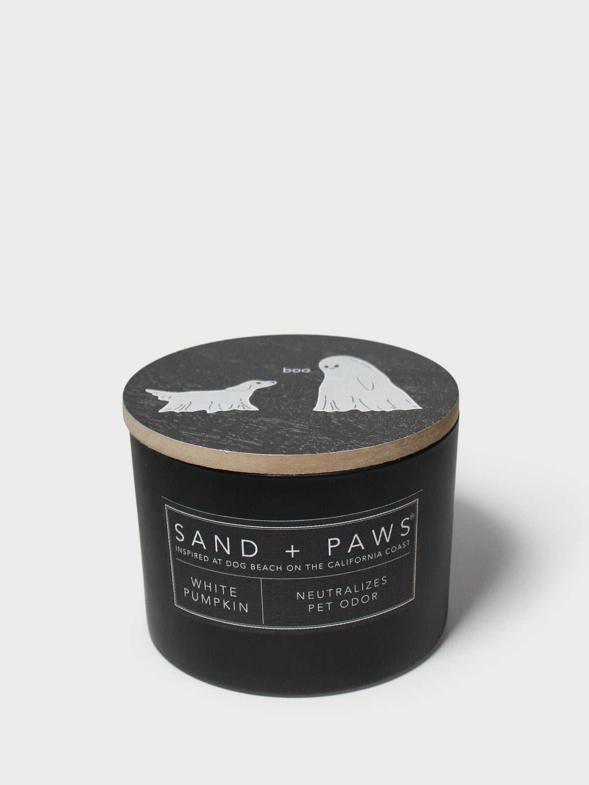 Sand + Paws White Pumpkin Cozy 12 oz scented candle