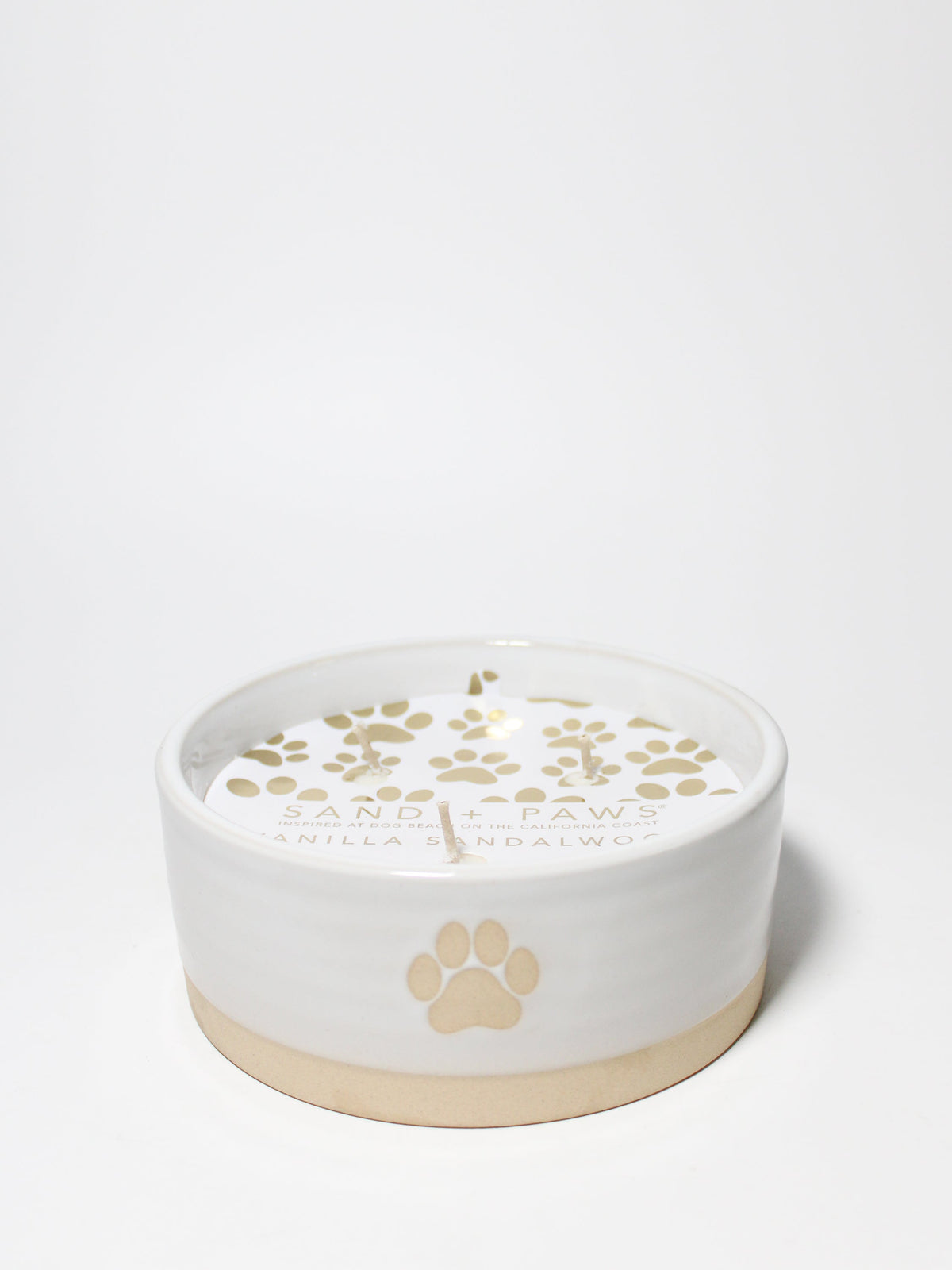 Sand + Paws Vanilla Sandalwood Cozy 12 oz scented candle