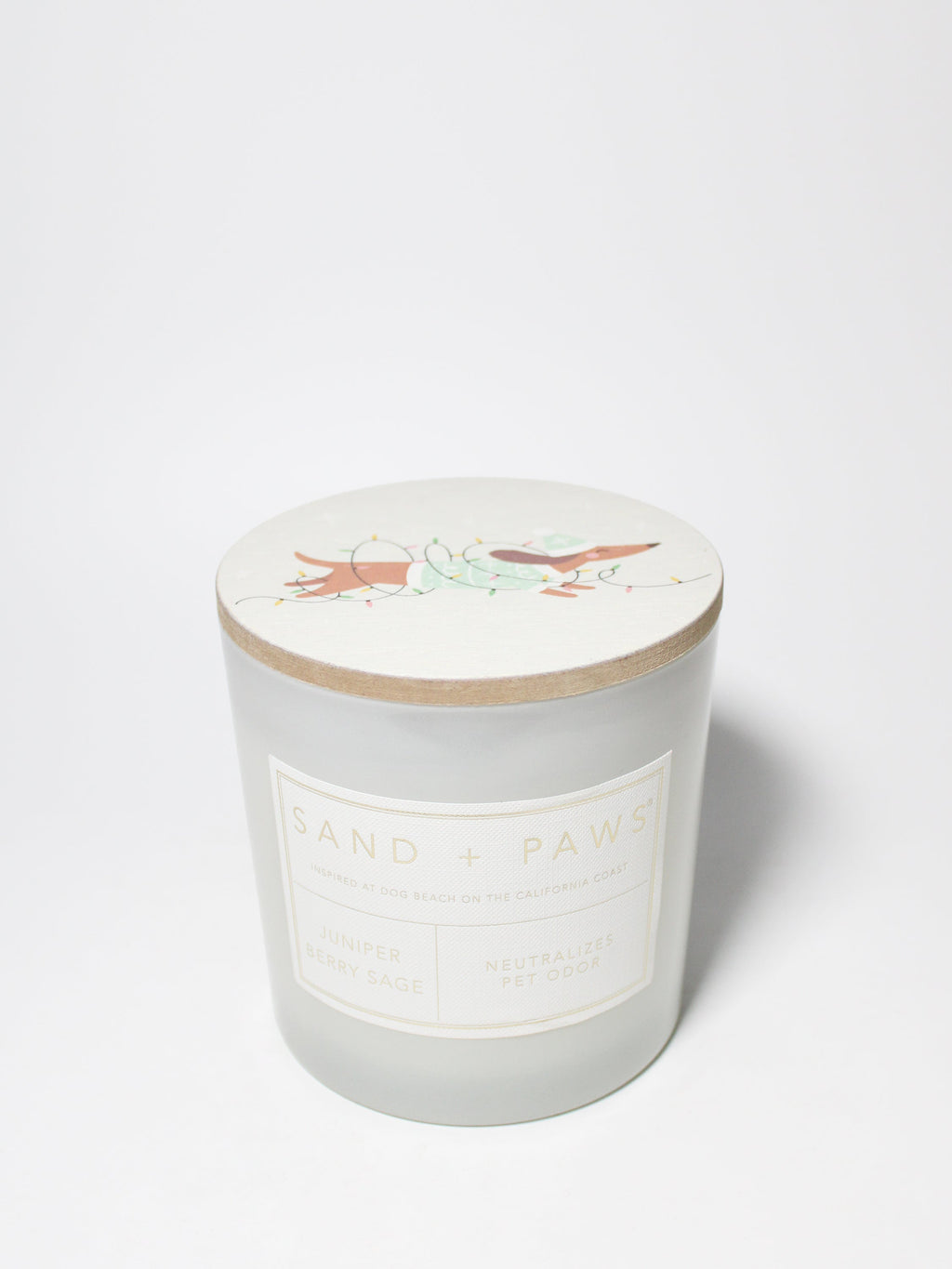 Sand + Paws Juniper Berry Sage Cozy 21 oz scented candle
