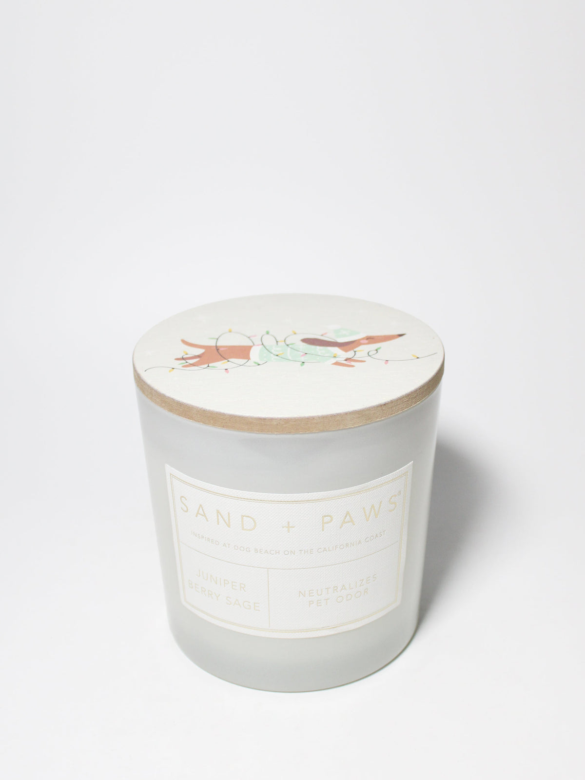 Sand + Paws Juniper Berry Sage Cozy 21 oz scented candle