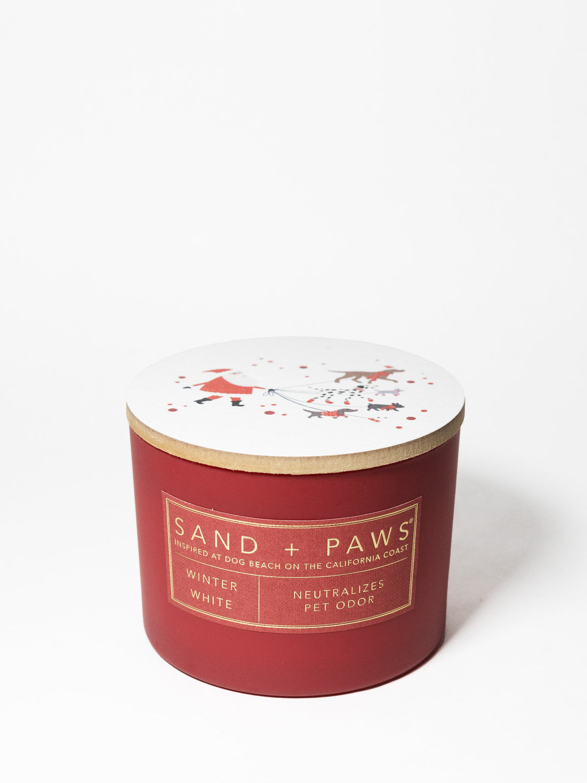 Sand + Paws Winter White Cozy 12 oz scented candle