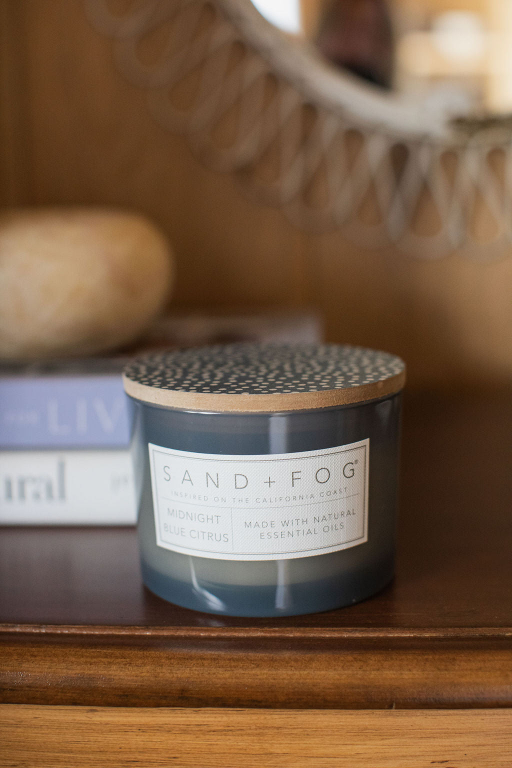 Midnight Blue Citrus Cozy 12 oz scented candle