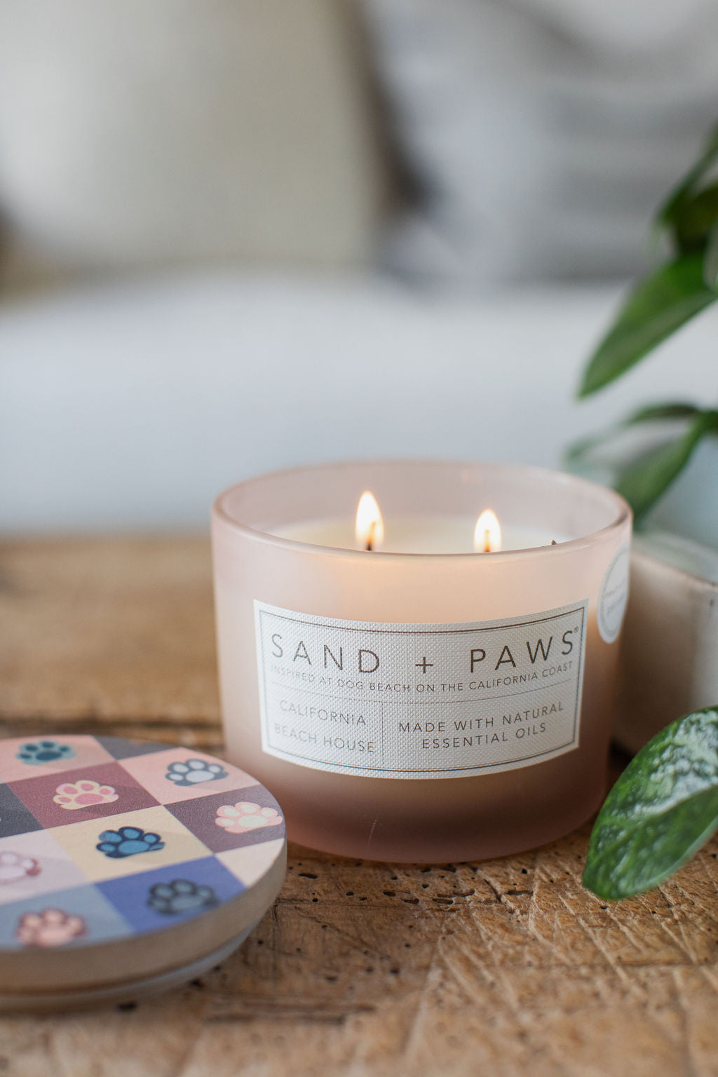 Sand + Paws California Beach House Cozy 12 oz scented candle