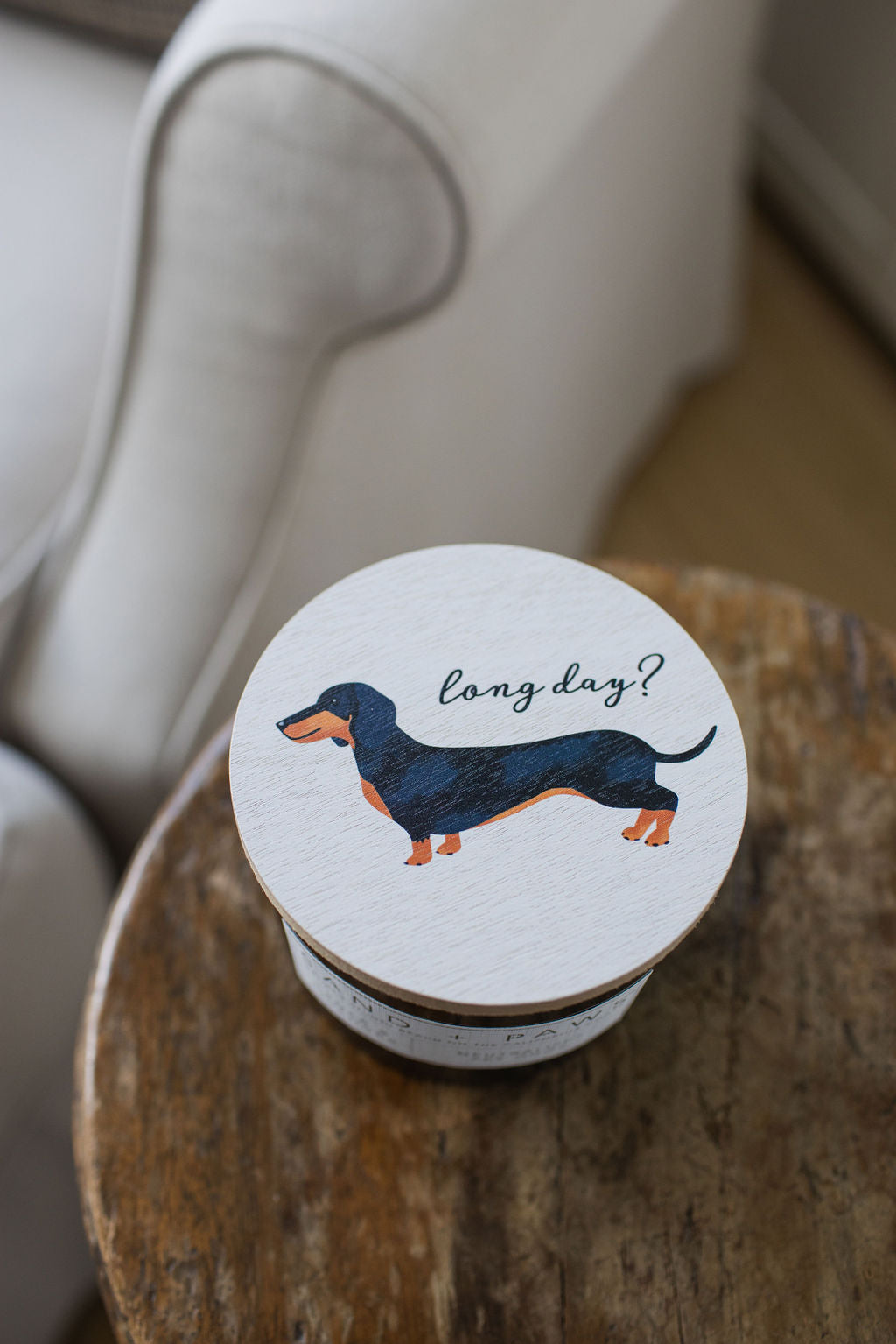 Sand + Paws Cedar & Lavender Cozy 12 oz scented candle